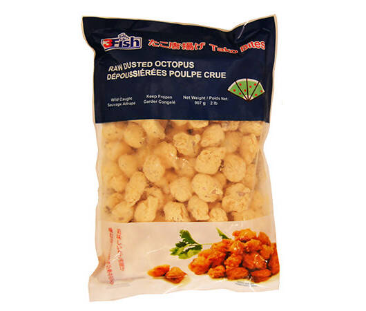 Lightly Dusted Octopus Pieces